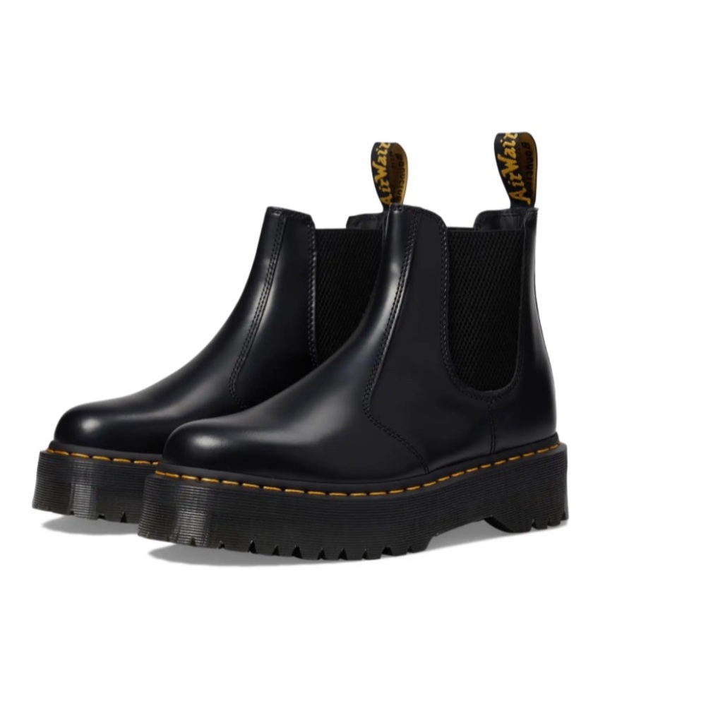 DR. MARTENS WOMEN’S LEATHER PLATFORM CHELSEA BOOTS